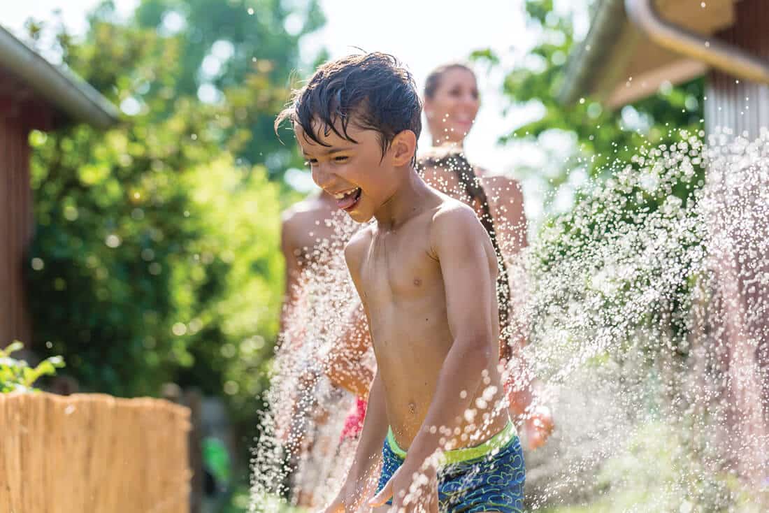 Camping with entertainment