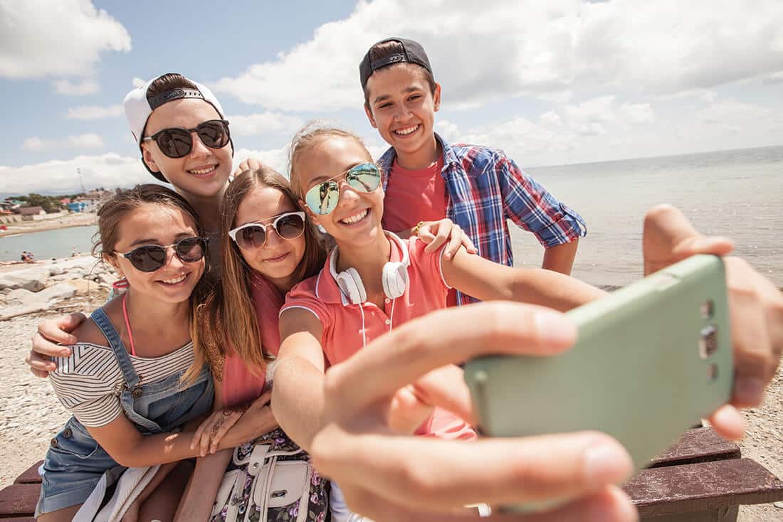 Campsite with teen entertainment