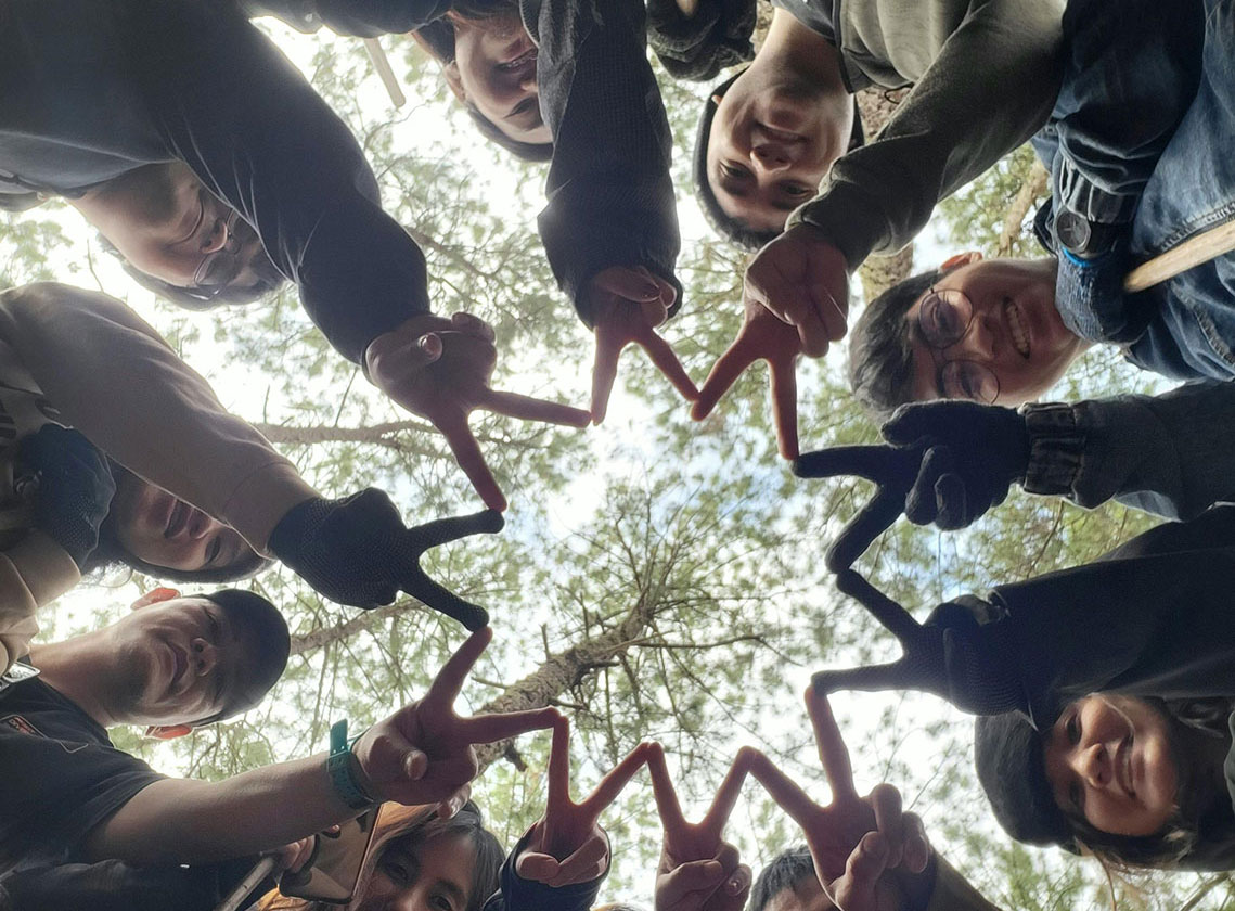 Campsite with teen entertainment