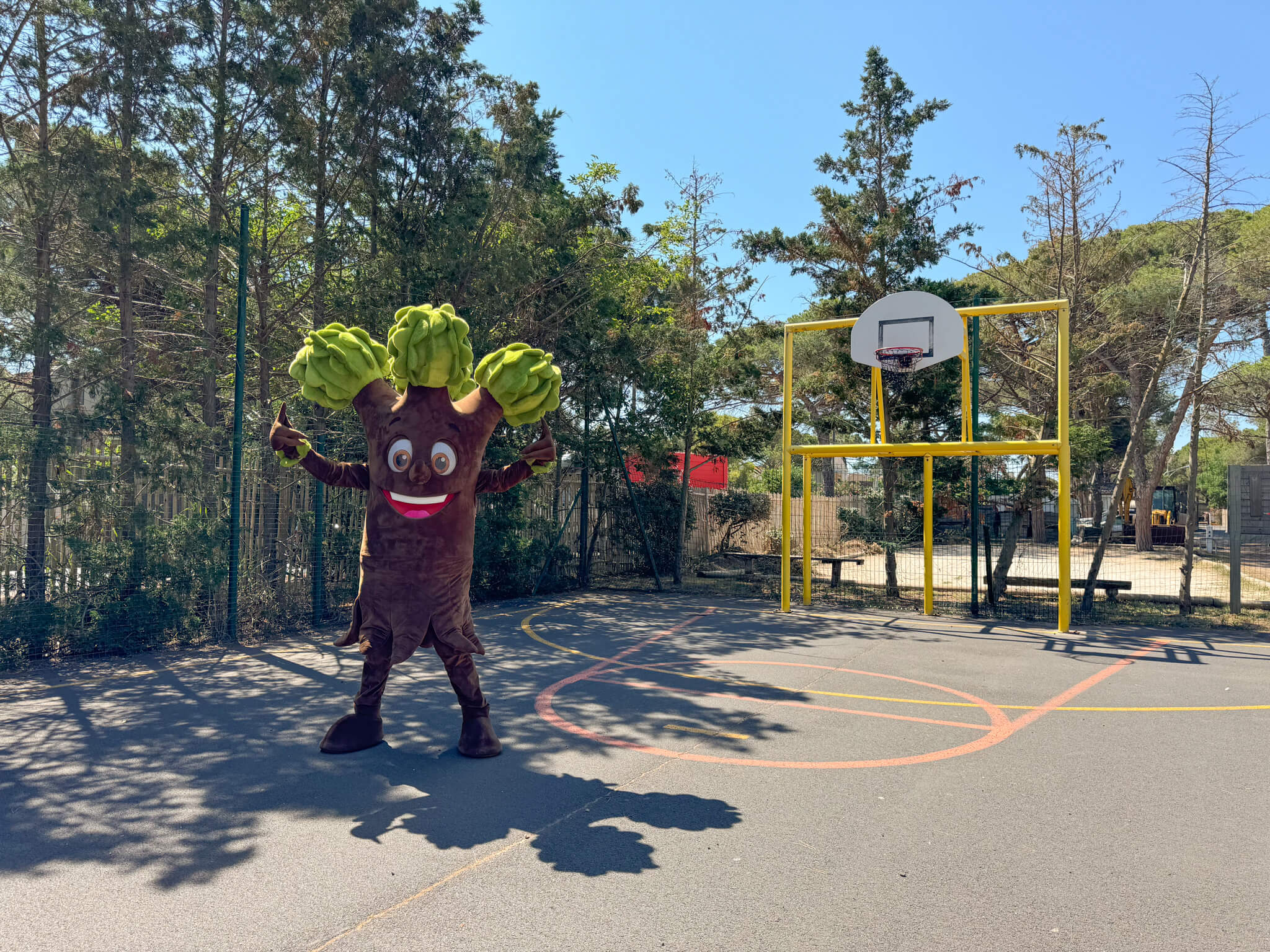 Campsite with teen entertainment