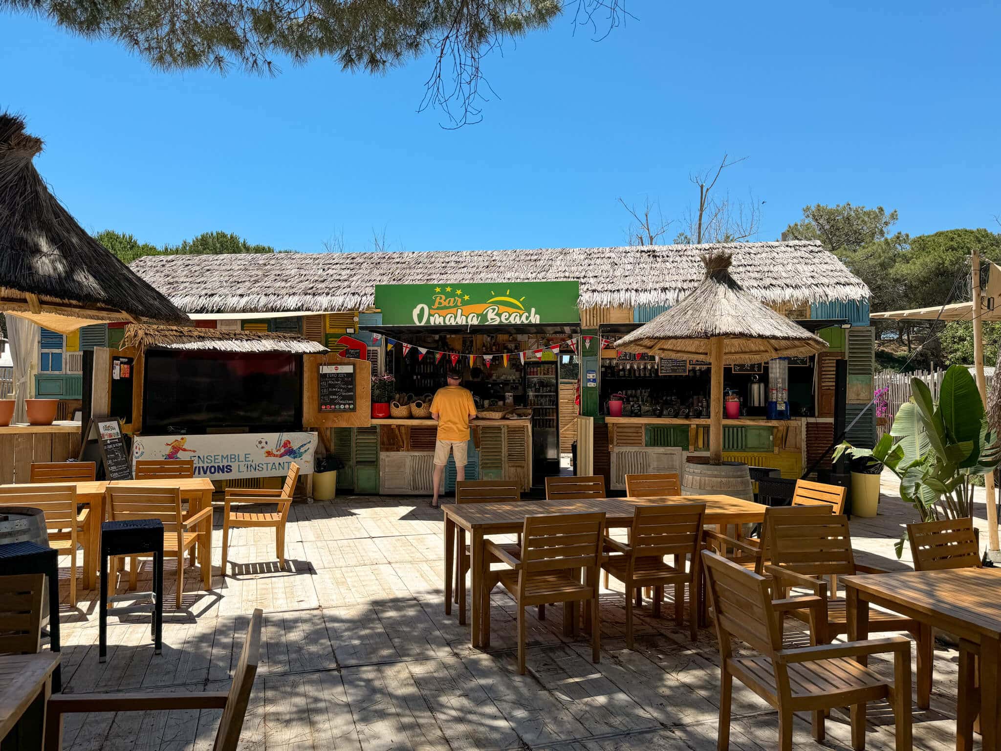 Campsite with grocery store