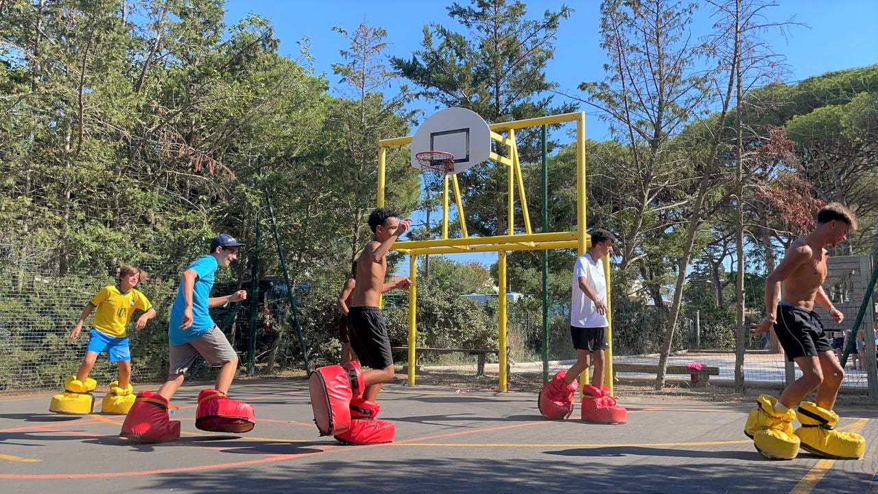 Campsite with multi-sports field