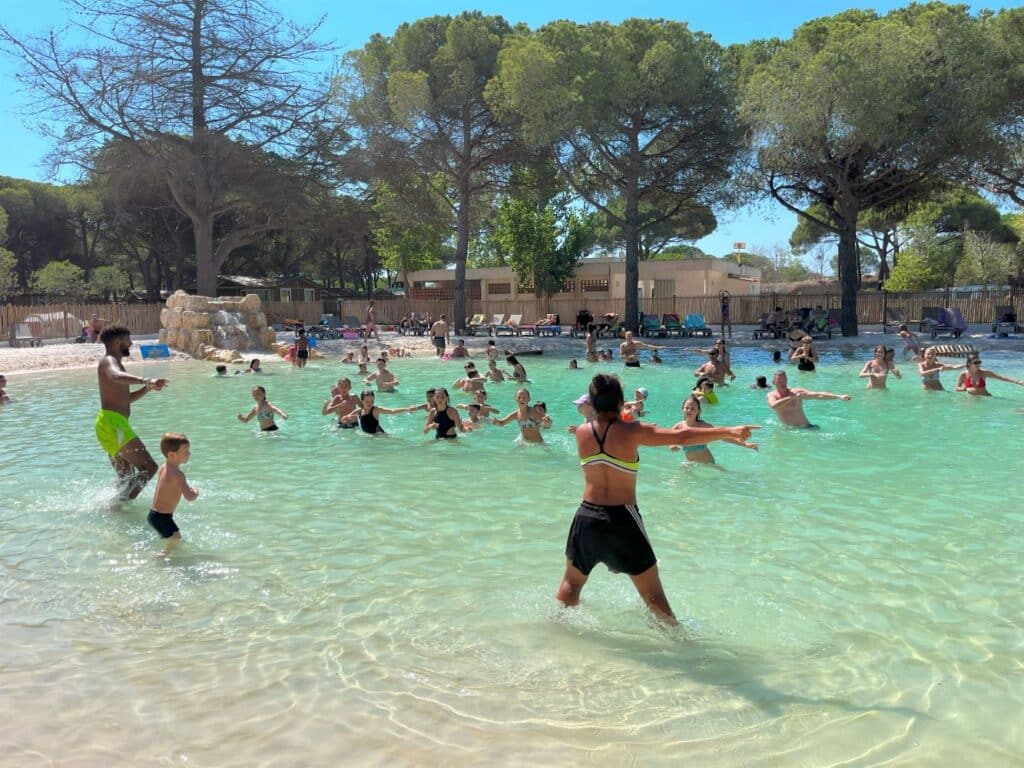 camping agde 4 etoiles la tamarissière animations espace aquatique