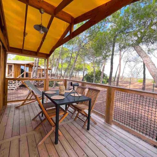 cottage panoramik camping agde la tamarissière terrasse