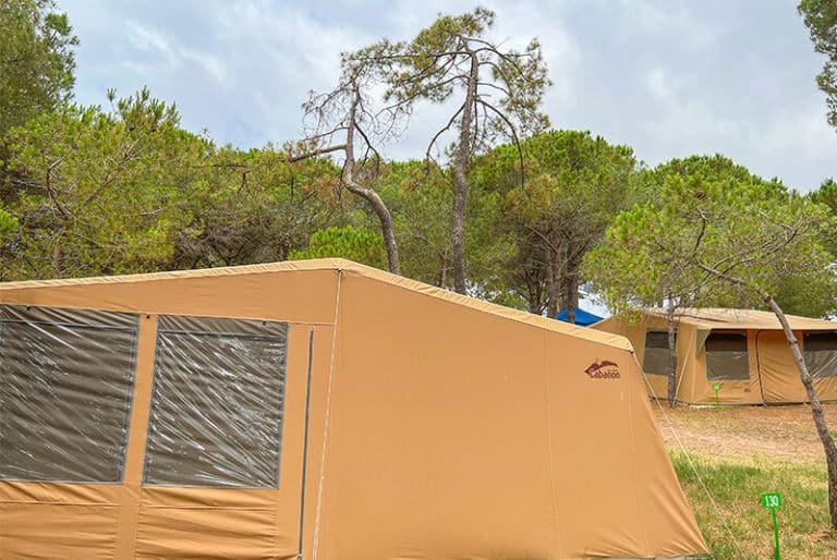 Tente escapade camping la tamarissière à Agde