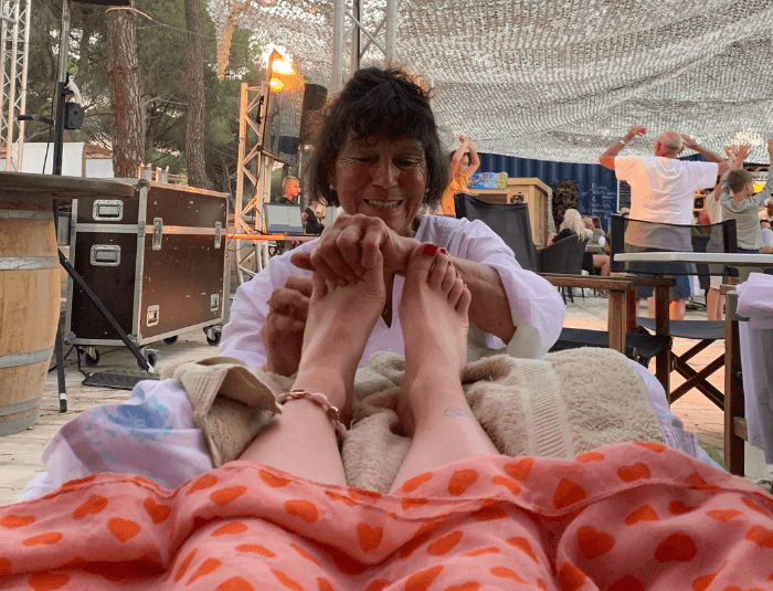 Massage reflexologie plantaire camping la tama
