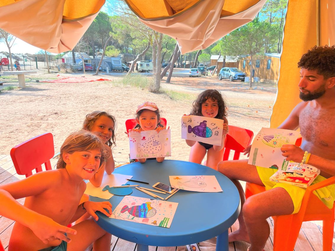 camping agde la tamarissière club enfants